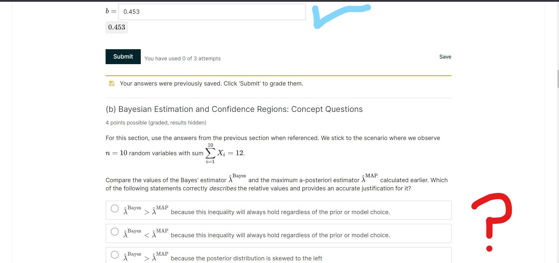 Solved Problem 3 Review Through An Exponential Model Chegg