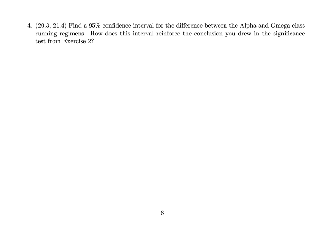 Solved 20.3 21.4 Find a 95 confidence interval for the Chegg