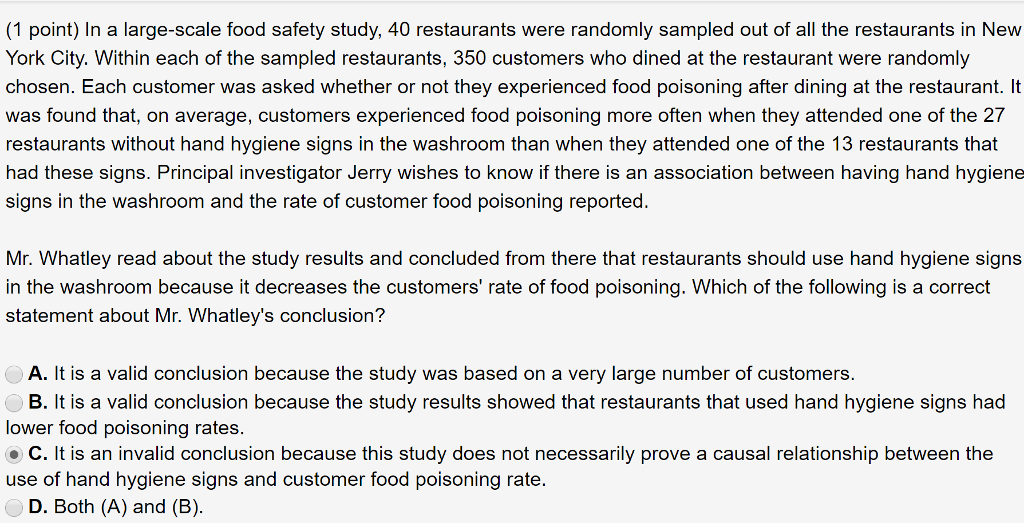 food safety conclusion essay