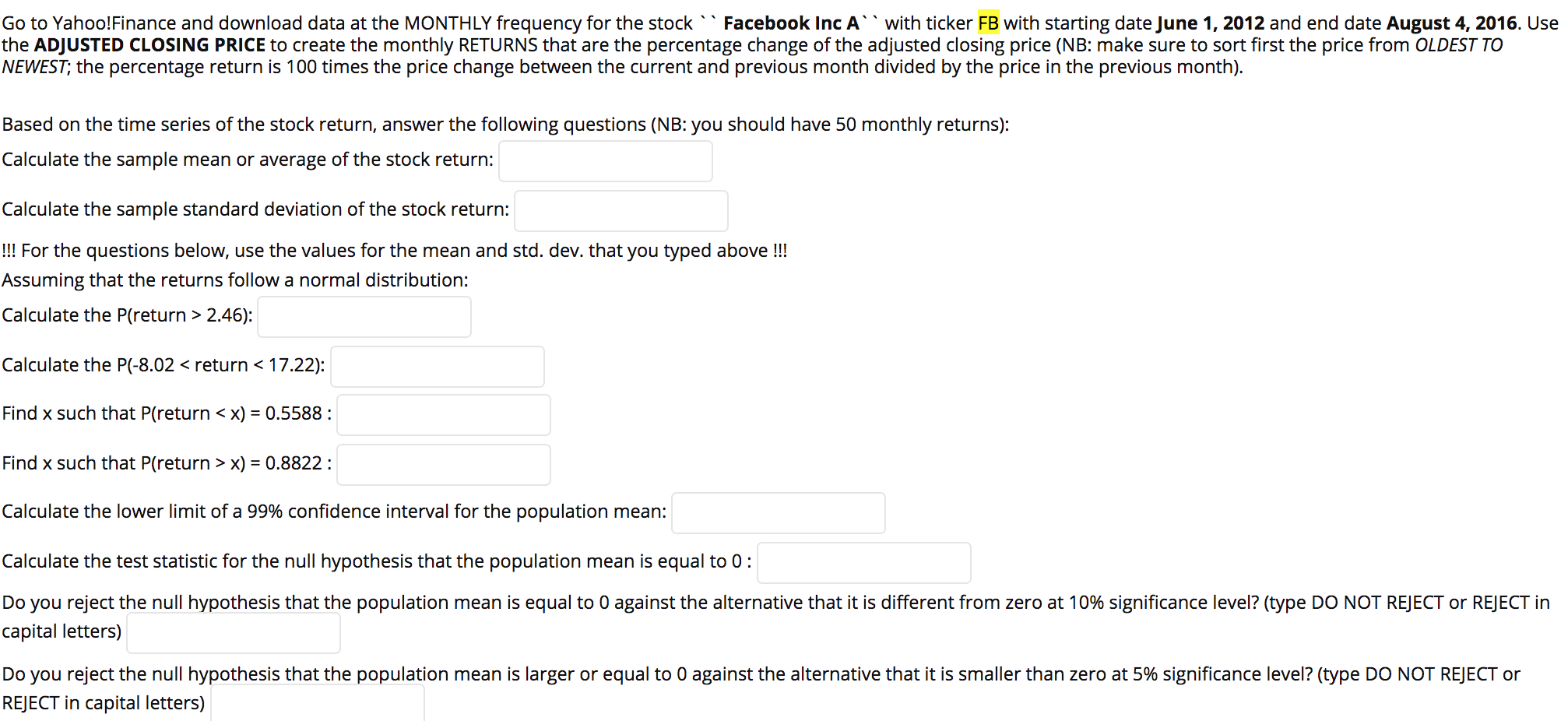 Facebook deals yahoo finance