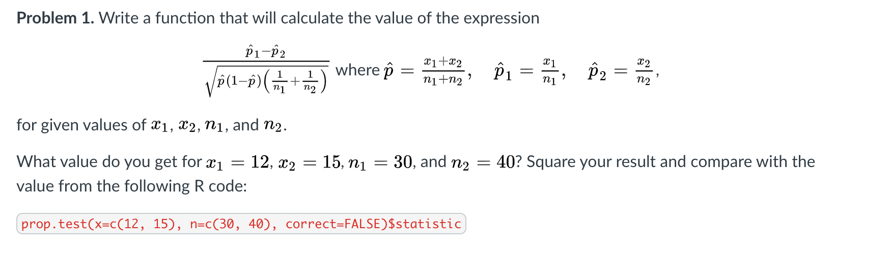 Solved Problem 1 Write A Function That Will Calculate Th Chegg Com