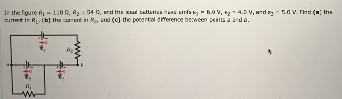 Solved: In The Figure R1 = 110 Ω, R2 = 54 Ω, And The Ideal... | Chegg.com