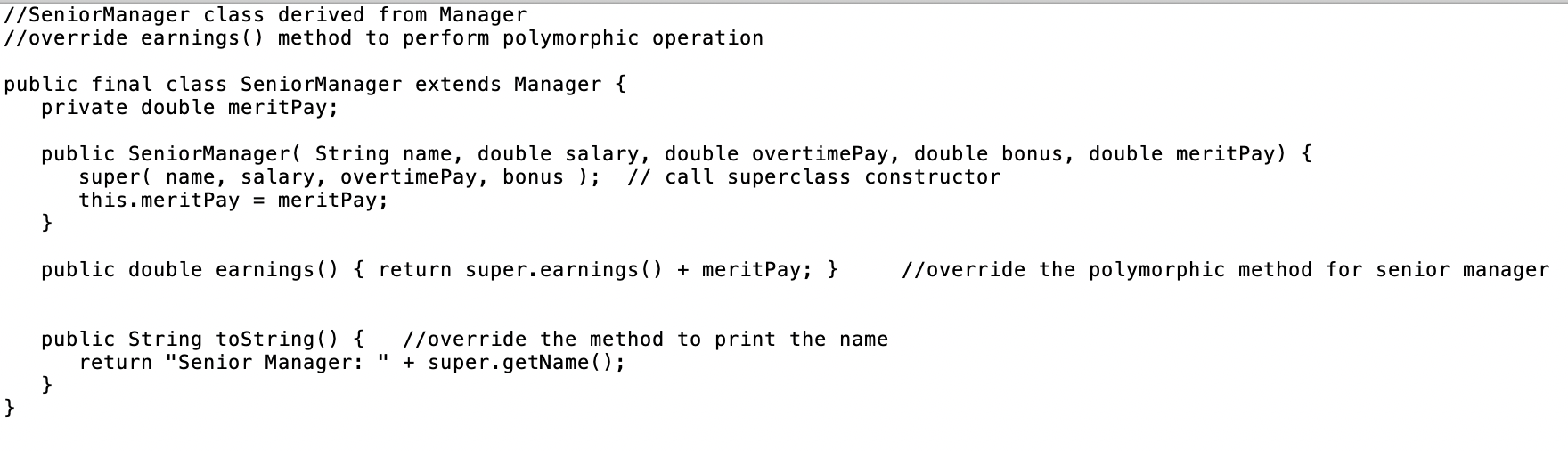 Solved Java Refer to the following code. Modify the | Chegg.com