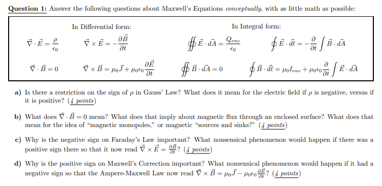 Solved In Differential form: In Integral form: | Chegg.com