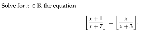 Solved Solve for x e R the equation L (*+2) = (x+3] | Chegg.com