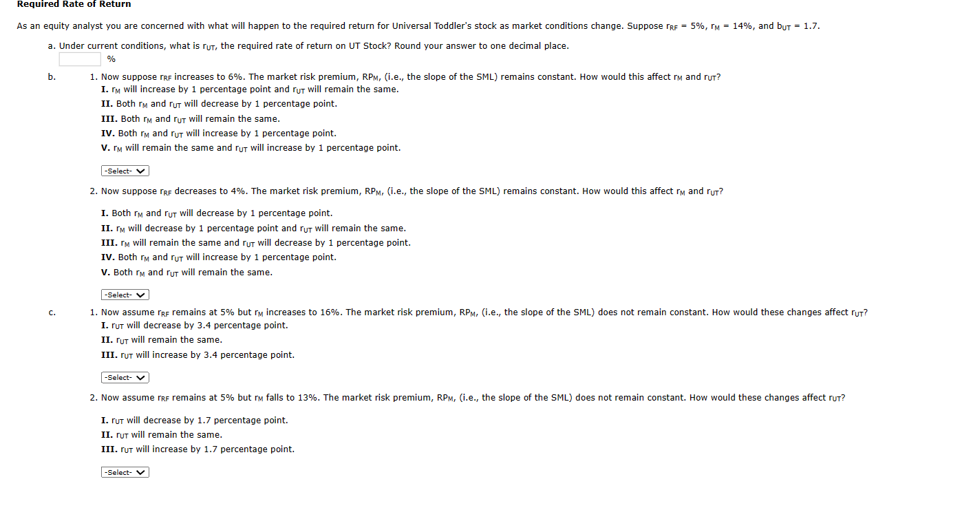 Required Return Example Solved Required Rate of Returna. In part a please find the | Chegg.com