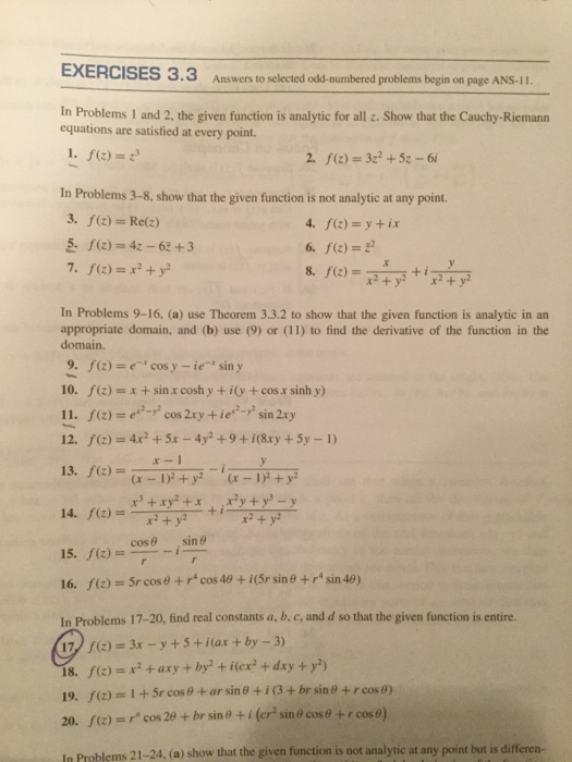 Solved Exercises 3 3 Answers To Selected Odd Numbered