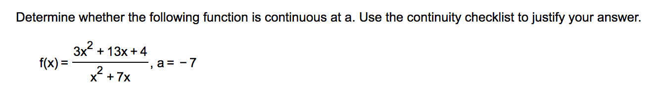 Solved Determine whether the following function is | Chegg.com
