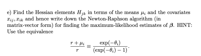 The negative binomial probability mass function is | Chegg.com