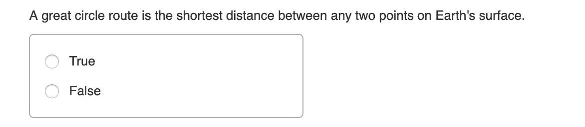 Solved A Great Circle Route Is The Shortest Distance Between Chegg Com   PhpS7AWLR 