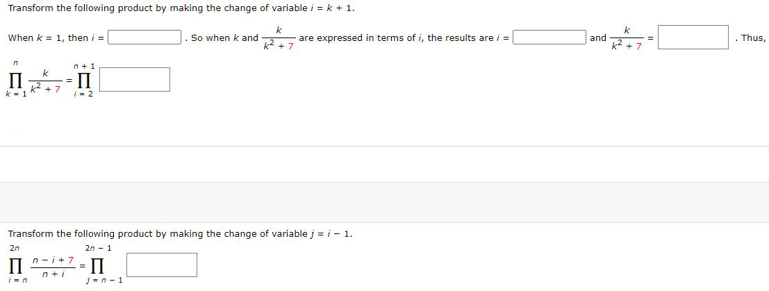 solved-transform-the-following-product-by-making-the-change-chegg