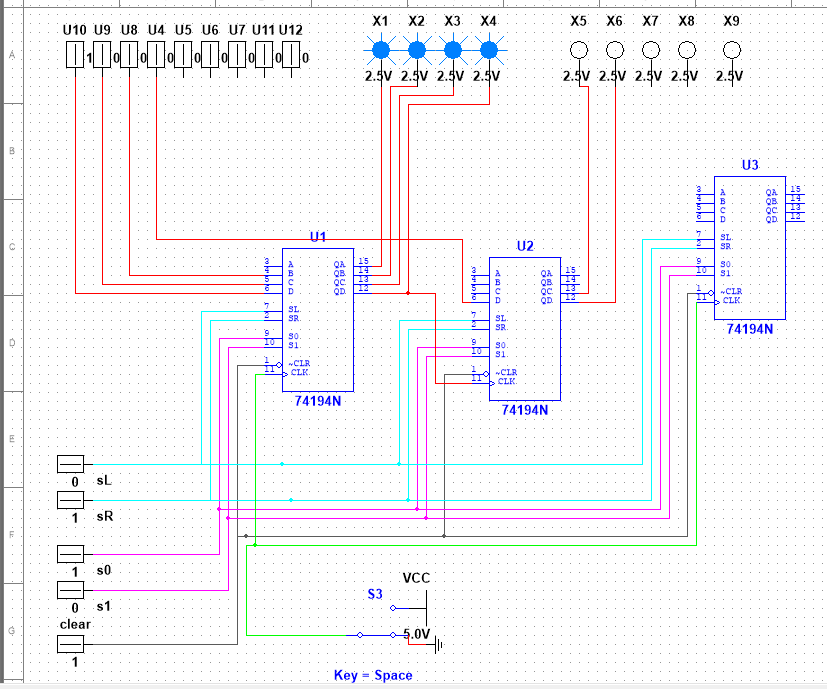 When connecting the 4-bit shift register in | Chegg.com