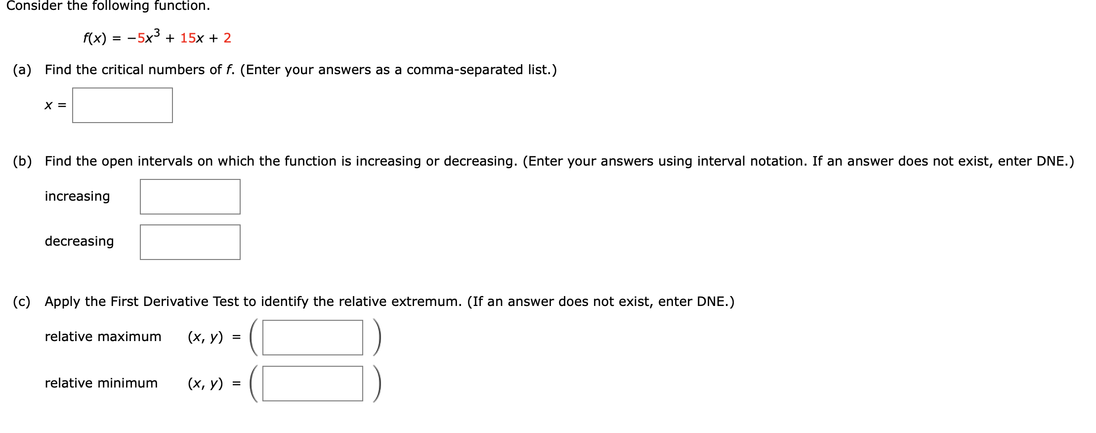 solved-consider-the-following-function-f-x-5x3-15x-chegg