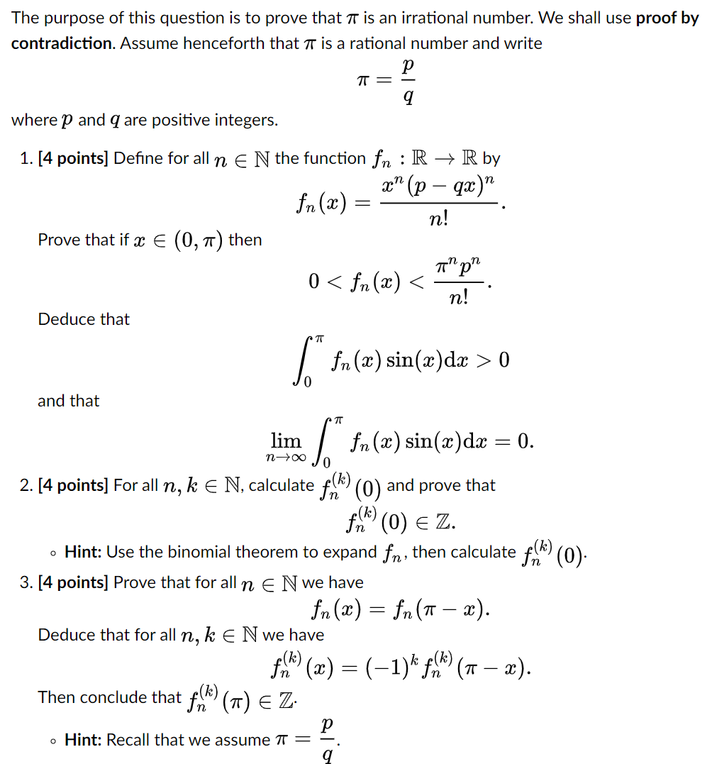 Solved The purpose of this question is to prove that a is an | Chegg.com