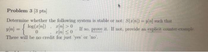 Solved Problem 3 13 pts) Determine whether the following | Chegg.com