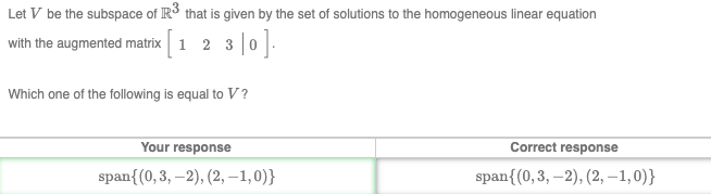 Solved Let V be the subspace of R3 that is given by the set | Chegg.com