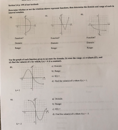 Solved Section 2.4 p. 199 of our textbook Determine whether | Chegg.com