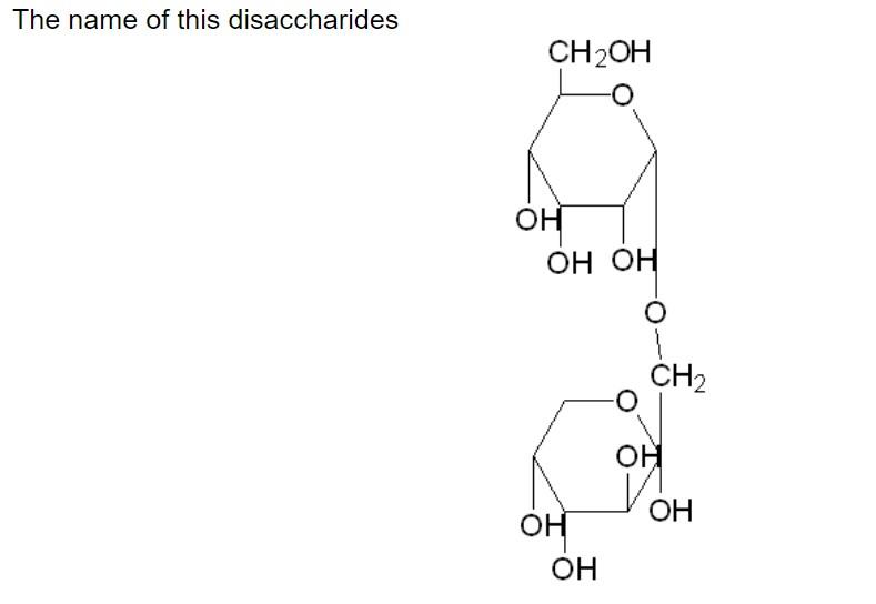 The name of this disaccharides