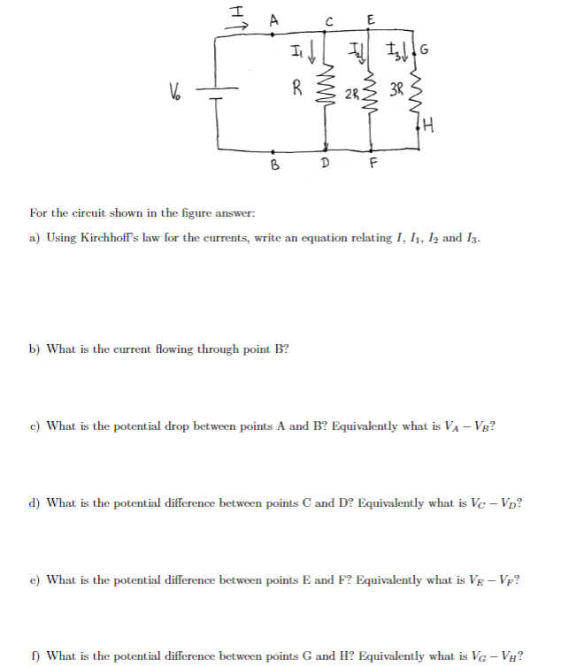 Solved For The Circuit Shown In The Figure Answer: A) Using | Chegg.com