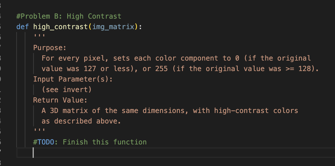 Solved Problem B. (7 Points) High Contrast Next, You Will Be | Chegg.com