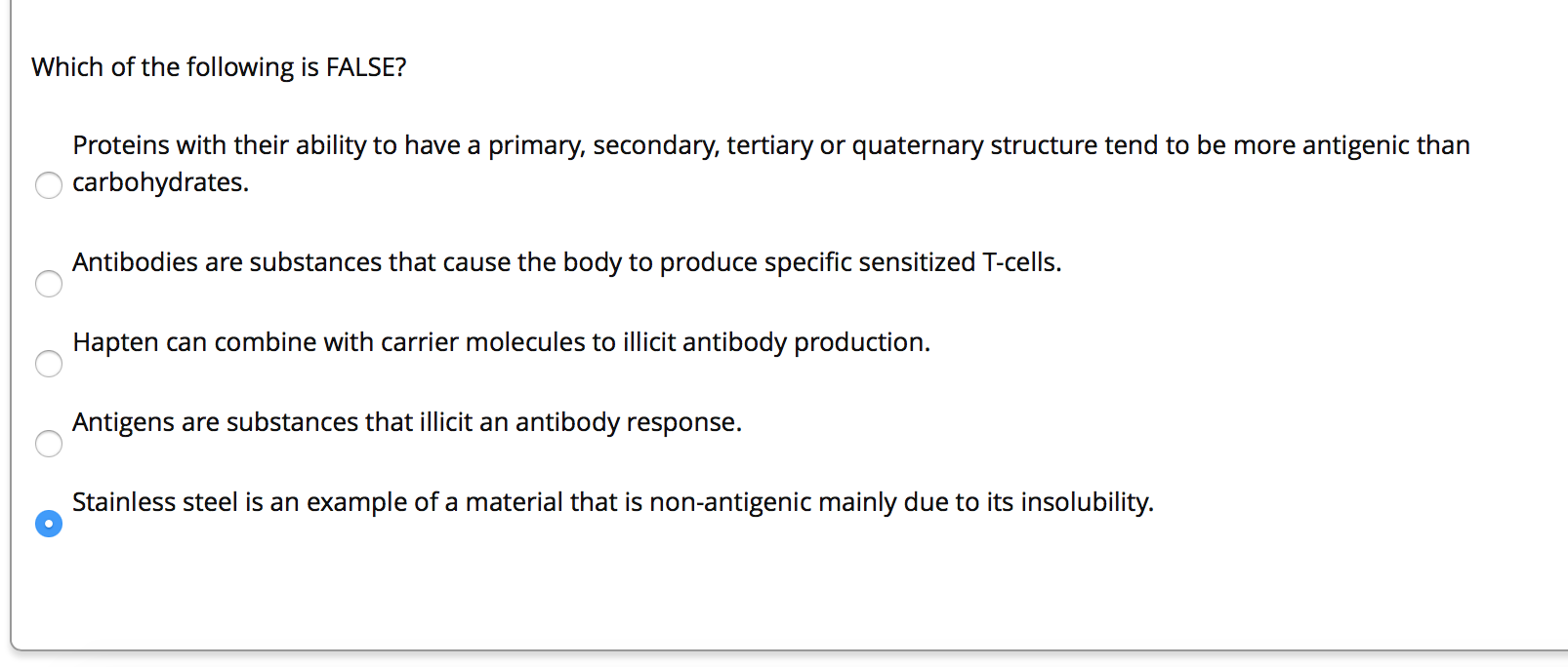 Solved Which of the following is FALSE? Proteins with their | Chegg.com