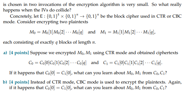 Solved When Using Block Cipher Mode Of Operations, In | Chegg.com ...