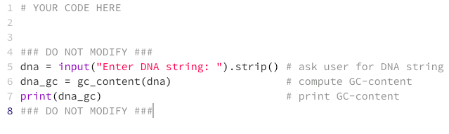 Solved IN PYTHON: write a function that, when given a DNA | Chegg.com
