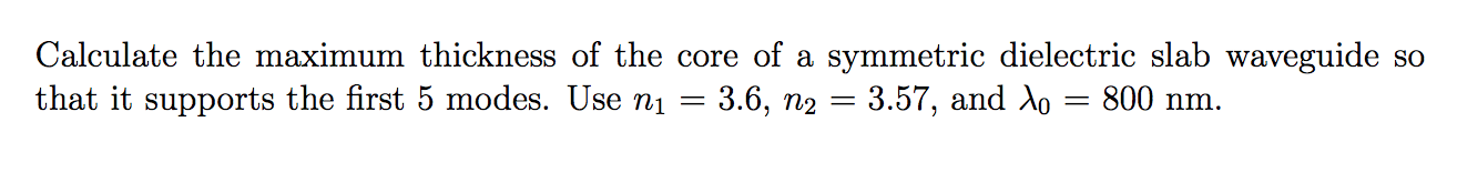 Solved Calculate the maximum thickness of the core of a | Chegg.com