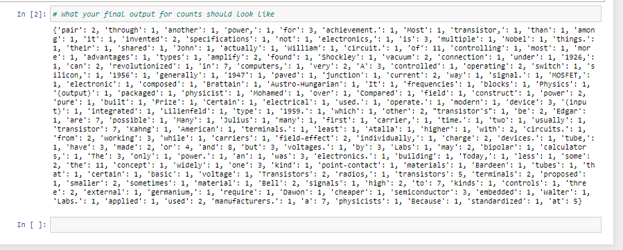 Solved Read in 'text.txt' and create a dictionary with a | Chegg.com