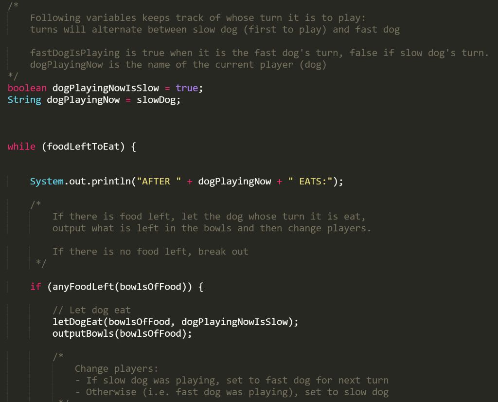Solved Small Java game, where we need to find the methods at | Chegg.com