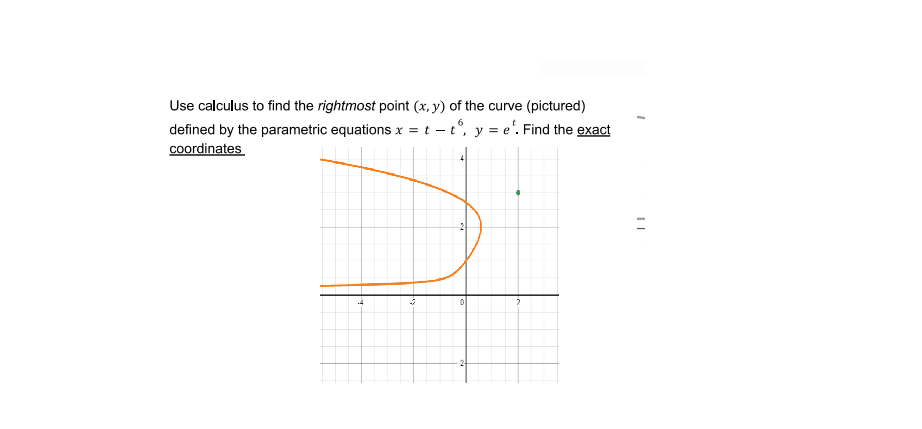 Solved Use calculus to find the rightmost point (x, y) of | Chegg.com