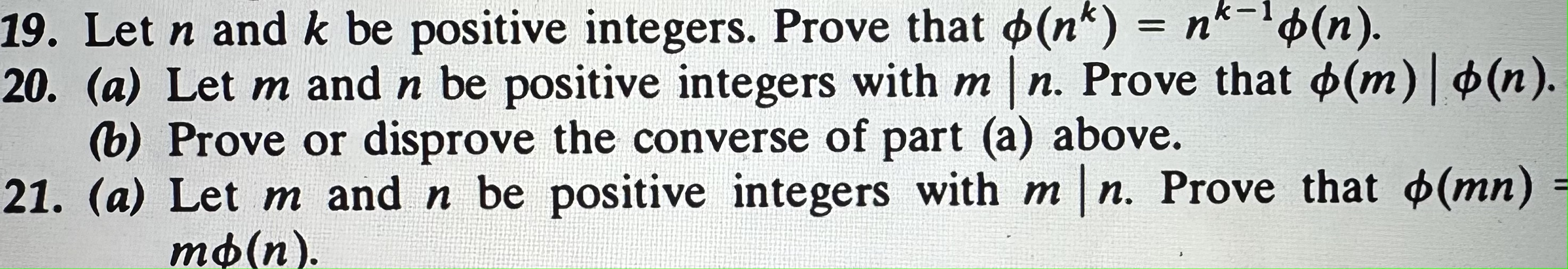 Solved 19. Let n and k be positive integers. Prove that | Chegg.com
