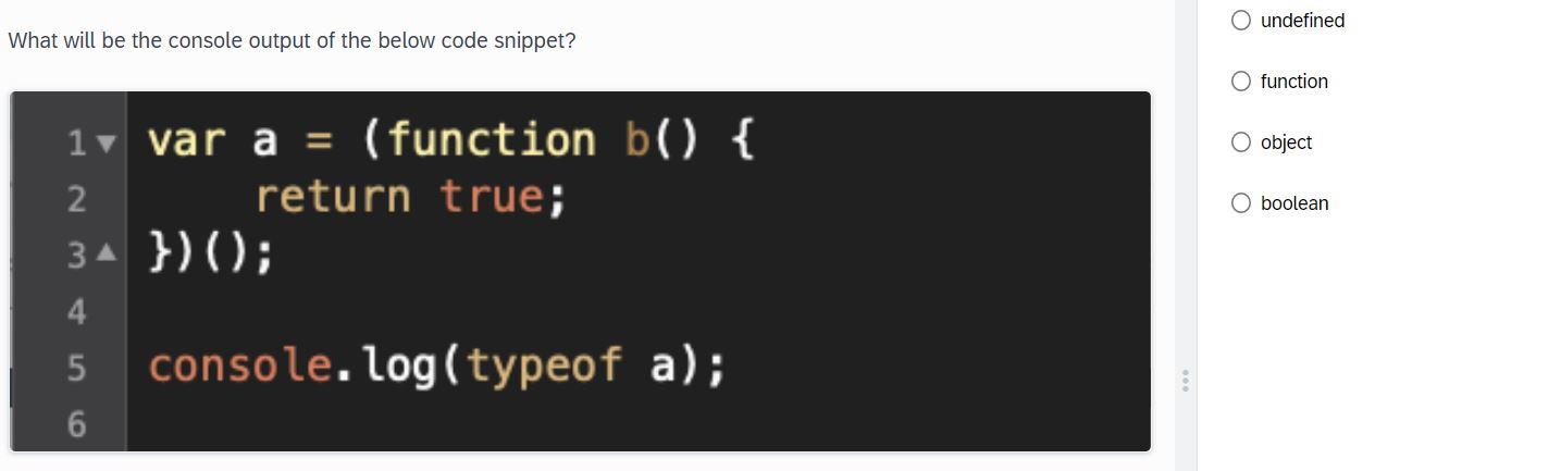 Solved O undefined What will be the console output of the | Chegg.com