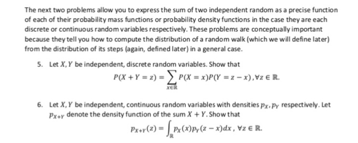 Solved The next two problems allow you to express the sum of | Chegg.com