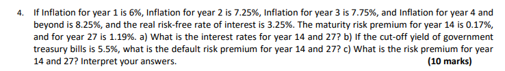 Solved 4. If Inflation For Year 1 Is 6%, Inflation For Year | Chegg.com