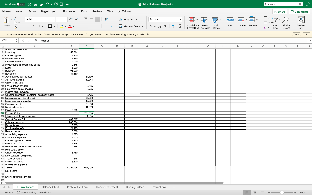 The first picture is the unadjusted TB sheet. I | Chegg.com