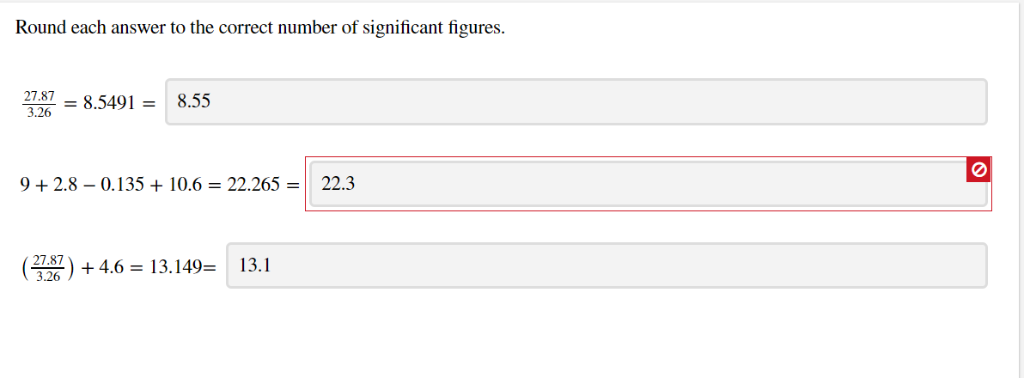 Solved Round each answer to the correct number of | Chegg.com