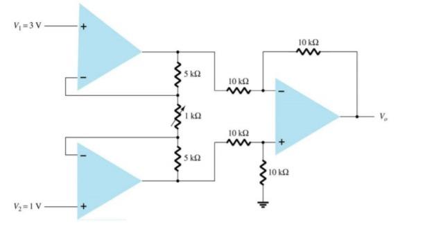 Solved 1 Calculate V0 Above 2 For The Adjustable Ba Chegg Com