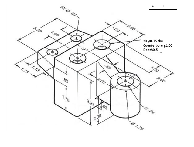 Solved Draw in AUTOCAD2019 Draw necessary orthographic views | Chegg.com