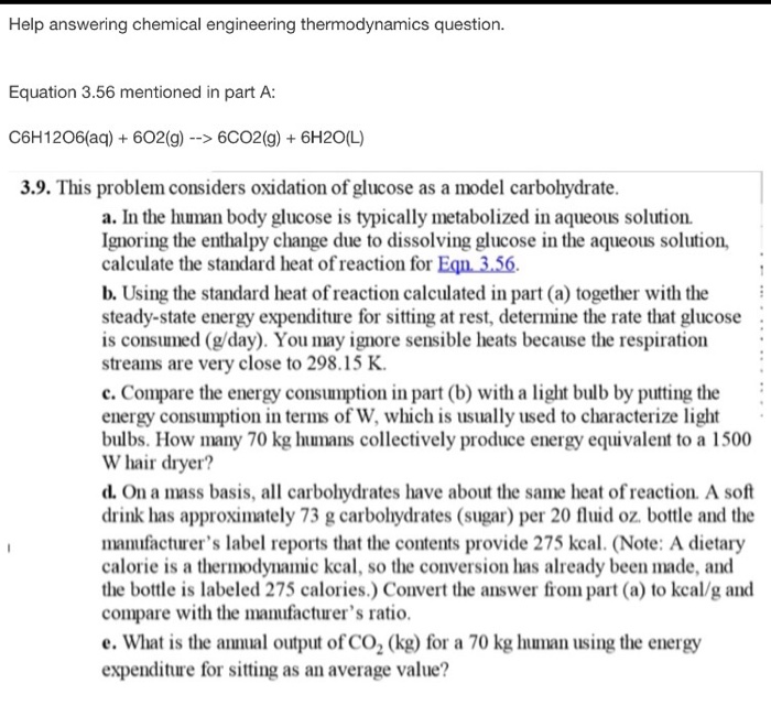 Solved Help Answering Chemical Engineering Thermodynamics | Chegg.com