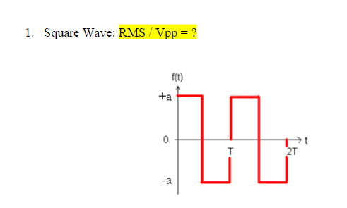Solved RMS/Vpp=? | Chegg.com