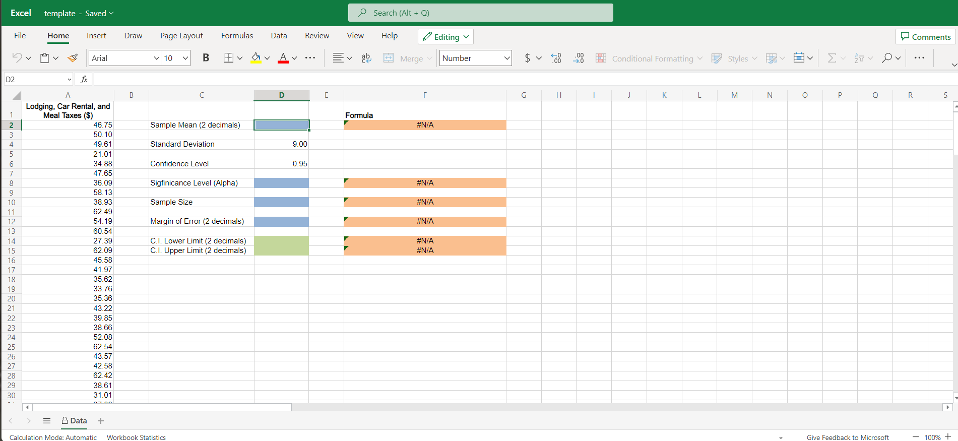 Solved Microsoft Excel: Structured Activity Question 1 2/4 | Chegg.com