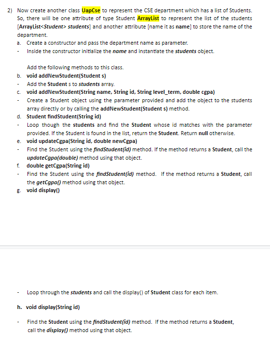 Solved A Student Record System Create a Student Record | Chegg.com