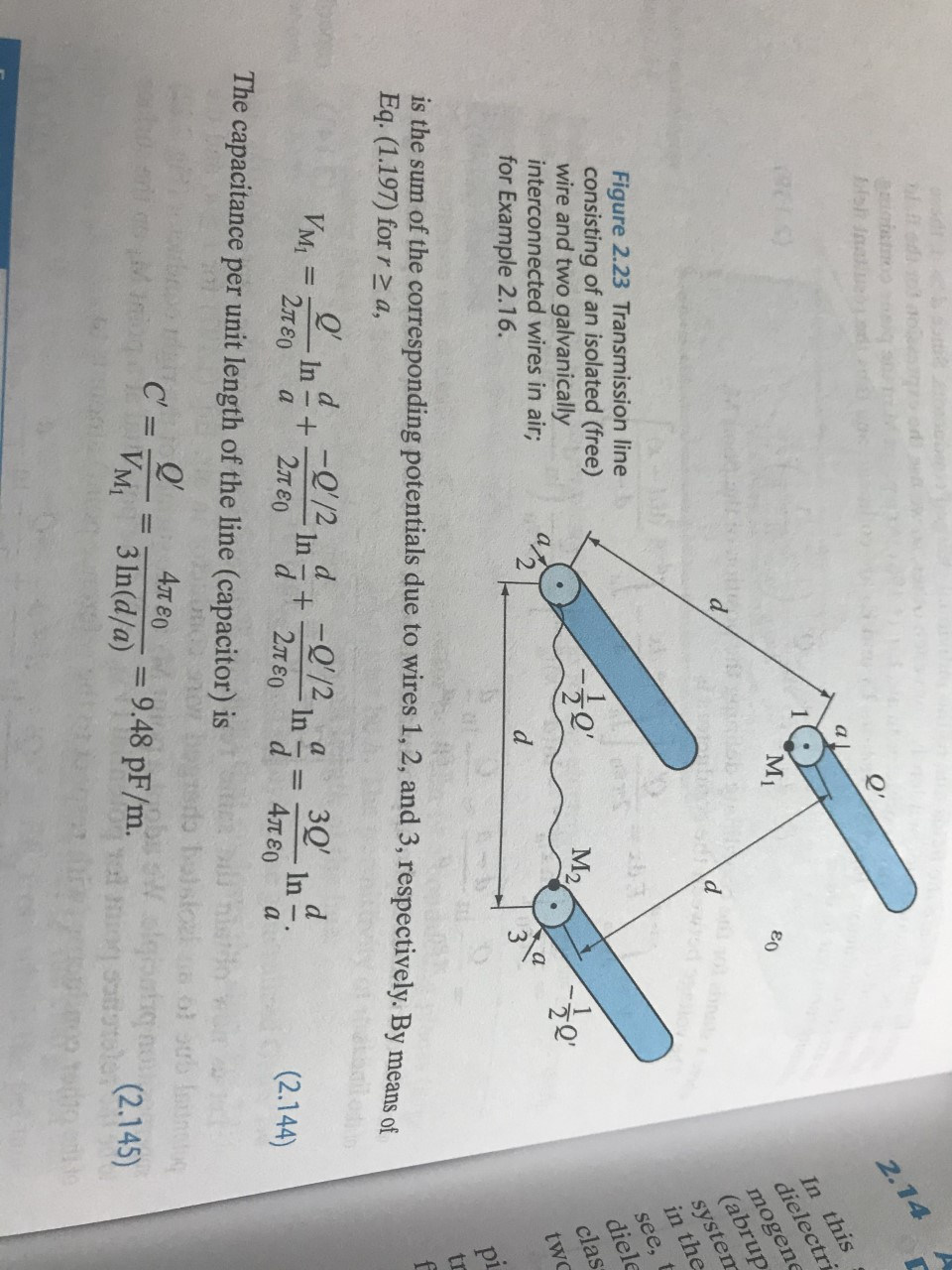 Solved 1. Calculate the per unit length capacitance of a | Chegg.com