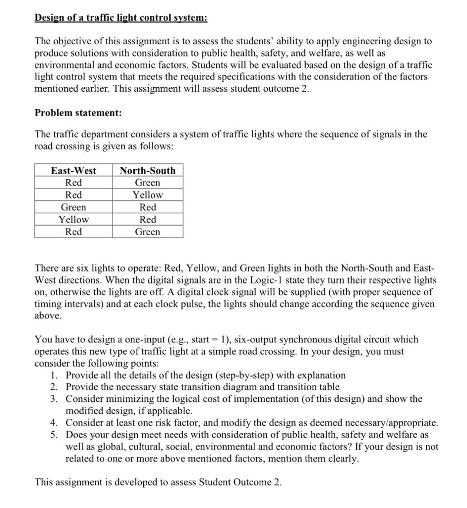 solved-design-of-a-traffic-light-control-system-the-chegg