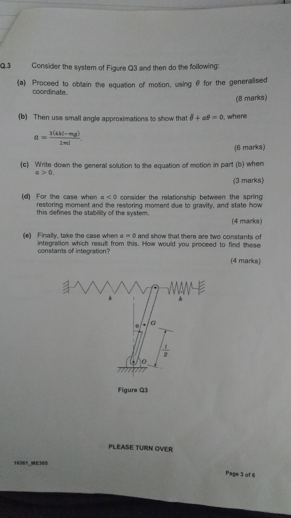 Solved Q.3 Consider the system of Figure Q3 and then do the | Chegg.com