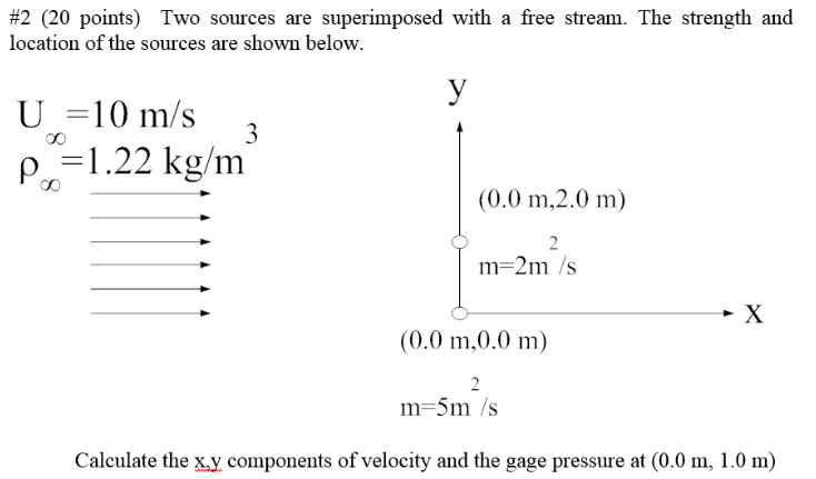 Solved #2 (20 points) Two sources are superimposed with a | Chegg.com