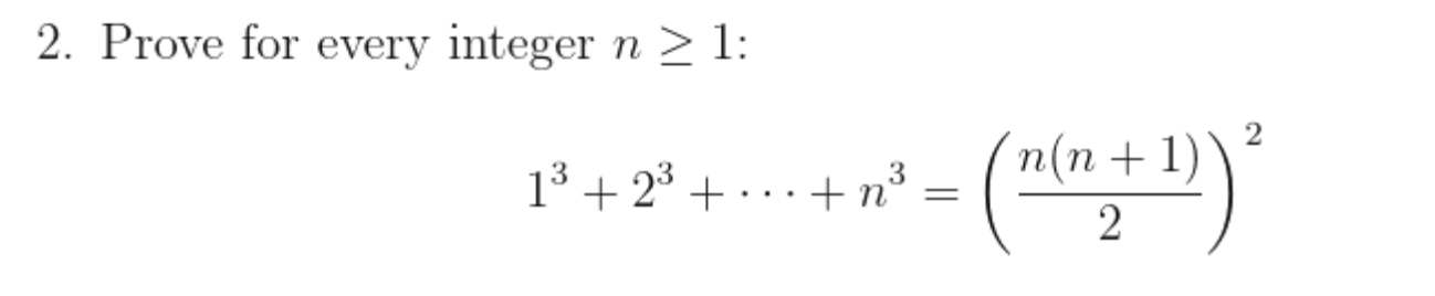 Solved 2 Prove For Every Integer N≥1 2931