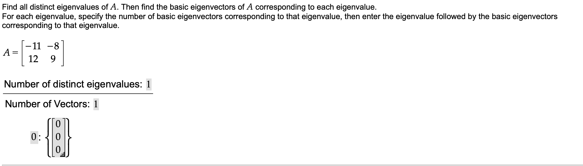 Distinct Eigenvalues Solved Find all distinct eigenvalues of A. Then find the | Chegg.com