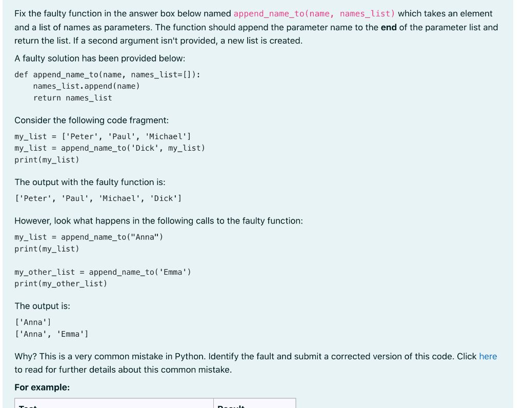 Solved Why? This is a very common mistake in Python. | Chegg.com